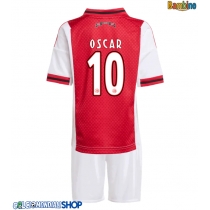 Maglie da calcio Ajax Oscar Gloukh #10 Prima Maglia Bambino 2025-26 Manica Corta (+ Pantaloni corti)